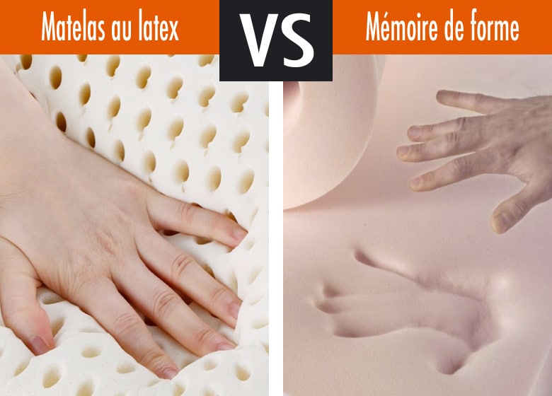 Matelas en latex vs mémoire de forme: Quelles sont les différences?